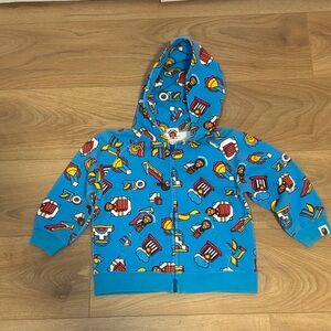 Bape Kids By A Bathing Ape Kids Zip Up Hoodie